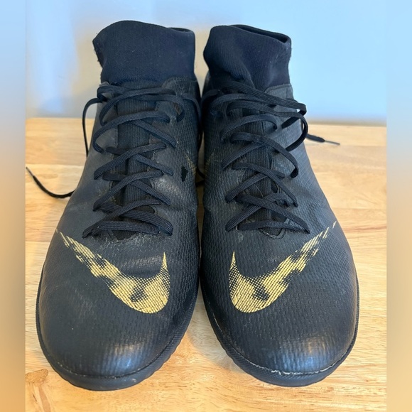 Nike Mercurial Superfly BLACK GOLD AH7369-077 Indoor Turf Men's Size US 13 - Picture 3 of 7